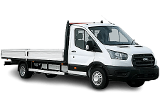 Van Hire Darwen - White Ford Transit Dropside Van - Van hire Darwen